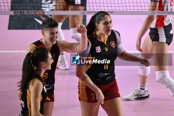 2023-12-03 - Ana Beatriz Correa of Roma Volley Club during the 10th round of the Serie A1 Women's Volleyball Championship between Roma Volley Club and Honda Olivero S. Bernardo Cuneo on 3 December 2023 at the Palazzetto dello Sport in Rome. - ROMA VOLLEY CLUB VS CUNEO GRANDA VOLLEY - SERIE A1 WOMEN - VOLLEYBALL
