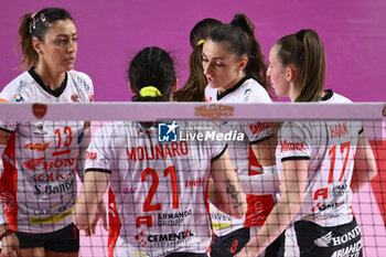 2023-12-03 - Honda Olivero S. Bernardo Cuneo during the 10th round of the Serie A1 Women's Volleyball Championship between Roma Volley Club and Honda Olivero S. Bernardo Cuneo on 3 December 2023 at the Palazzetto dello Sport in Rome. - ROMA VOLLEY CLUB VS CUNEO GRANDA VOLLEY - SERIE A1 WOMEN - VOLLEYBALL