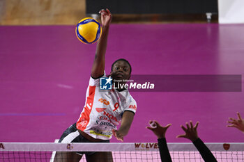 2023-12-03 - Anna Adelusi of Honda Olivero S. Bernardo Cuneo during the 10th round of the Serie A1 Women's Volleyball Championship between Roma Volley Club and Honda Olivero S. Bernardo Cuneo on 3 December 2023 at the Palazzetto dello Sport in Rome. - ROMA VOLLEY CLUB VS CUNEO GRANDA VOLLEY - SERIE A1 WOMEN - VOLLEYBALL