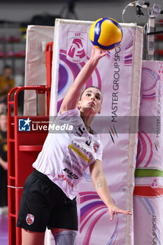 2023-12-03 - Alice Tanase of Honda Olivero S. Bernardo Cuneo during the 10th round of the Serie A1 Women's Volleyball Championship between Roma Volley Club and Honda Olivero S. Bernardo Cuneo on 3 December 2023 at the Palazzetto dello Sport in Rome. - ROMA VOLLEY CLUB VS CUNEO GRANDA VOLLEY - SERIE A1 WOMEN - VOLLEYBALL