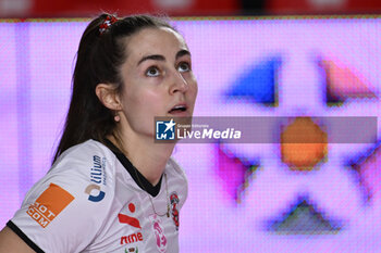2023-12-03 - Anna Hall of Honda Olivero S. Bernardo Cuneo during the 10th round of the Serie A1 Women's Volleyball Championship between Roma Volley Club and Honda Olivero S. Bernardo Cuneo on 3 December 2023 at the Palazzetto dello Sport in Rome. - ROMA VOLLEY CLUB VS CUNEO GRANDA VOLLEY - SERIE A1 WOMEN - VOLLEYBALL
