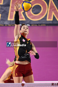 2023-12-03 - Erblira Bici of Roma Volley Club during the 10th round of the Serie A1 Women's Volleyball Championship between Roma Volley Club and Honda Olivero S. Bernardo Cuneo on 3 December 2023 at the Palazzetto dello Sport in Rome. - ROMA VOLLEY CLUB VS CUNEO GRANDA VOLLEY - SERIE A1 WOMEN - VOLLEYBALL
