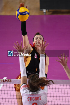 2023-12-03 - Erblira Bici of Roma Volley Club during the 10th round of the Serie A1 Women's Volleyball Championship between Roma Volley Club and Honda Olivero S. Bernardo Cuneo on 3 December 2023 at the Palazzetto dello Sport in Rome. - ROMA VOLLEY CLUB VS CUNEO GRANDA VOLLEY - SERIE A1 WOMEN - VOLLEYBALL