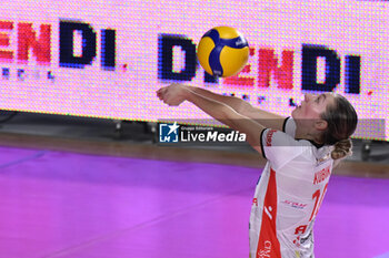 2023-12-03 - Madison Kubik of Honda Olivero S. Bernardo Cuneo during the 10th round of the Serie A1 Women's Volleyball Championship between Roma Volley Club and Honda Olivero S. Bernardo Cuneo on 3 December 2023 at the Palazzetto dello Sport in Rome. - ROMA VOLLEY CLUB VS CUNEO GRANDA VOLLEY - SERIE A1 WOMEN - VOLLEYBALL