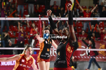 2023-12-03 - Jessica Rivero Marin of Roma Volley Club during the 10th round of the Serie A1 Women's Volleyball Championship between Roma Volley Club and Honda Olivero S. Bernardo Cuneo on 3 December 2023 at the Palazzetto dello Sport in Rome. - ROMA VOLLEY CLUB VS CUNEO GRANDA VOLLEY - SERIE A1 WOMEN - VOLLEYBALL