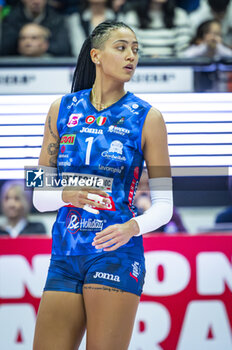 2023-12-23 - Vittoria Piani of Prosecco Doc Imoco Conegliano seen during the LVF Serie A1 2023/24 volleyball match between Prosecco Doc Imoco Conegliano vs Busto Arsizio at Palaverde stadium in Treviso, Italy. - PROSECCO DOC IMOCO CONEGLIANO VS BUSTO ARSIZIO - SERIE A1 WOMEN - VOLLEYBALL