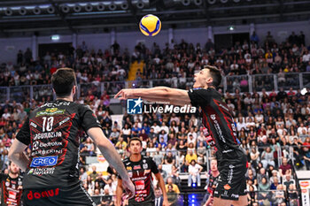 2023-11-01 - Banner of Nikolov Aleksandar (Cucine Lube Civitanova ) - FINAL - CUCINE LUBE CIVITANOVA VS SIR SUSA VIM PERUGIA - SUPERCOPPA - VOLLEYBALL