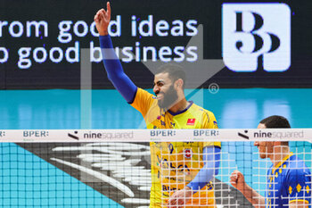 22/01/2023 - Earvin Ngapeth after winning point (Valsa Group Modena) - LEO SHOES MODENA VS SIR SAFETY SUSA PERUGIA - SUPERLEGA SERIE A - VOLLEY