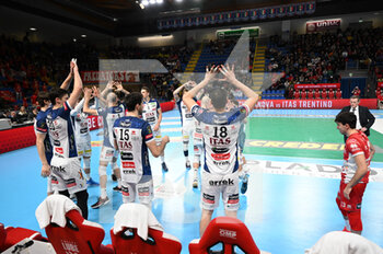 2023-01-21 - Itas Trentino players take to the volleyball court - CUCINE LUBE CIVITANOVA VS ITAS TRENTINO - SUPERLEAGUE SERIE A - VOLLEYBALL