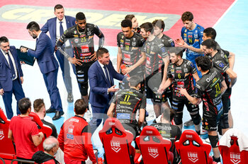 2023-01-21 - Time out of the Cucine Lube Civitanova team - CUCINE LUBE CIVITANOVA VS ITAS TRENTINO - SUPERLEAGUE SERIE A - VOLLEYBALL