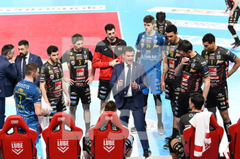 2023-02-05 - Time out of the Cucine Lube Civitanova team - CUCINE LUBE CIVITANOVA VS TOP VOLLEY CISTERNA - SUPERLEAGUE SERIE A - VOLLEYBALL