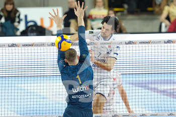 2023-02-19 - Attack by Dragan Stankovic - Valsa Group Modena Volley - WITHU VERONA VS VALSA GROUP MODENA - SUPERLEAGUE SERIE A - VOLLEYBALL