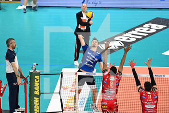 2023-03-22 - Patry Jean of Allianz Power Volley Milano during the Volleyball Italian Serie A Men Superleague Championship Play Off - Allianz Power Volley Milano vs Sir Safety Volley Perugia, on March 22th, 2023, at Allianz Cloud, Milan, Italy Credit: Tiziano Ballabio - PLAY OFF - ALLIANZ MILANO VS SIR SAFETY SUSA PERUGIA - SUPERLEAGUE SERIE A - VOLLEYBALL