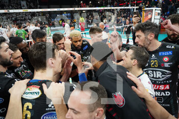 2023-03-26 - sir safety susa celebrates the victory of race 3 - PLAY OFF - SIR SAFETY SUSA PERUGIA VS ALLIANZ MILANO - SUPERLEAGUE SERIE A - VOLLEYBALL