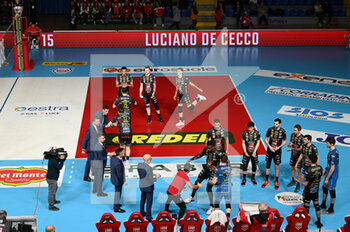 2023-03-26 - Cucine Lube Civitanova players take to the volleyball court - PLAY OFF - CUCINE LUBE CIVITANOVA VS WITHU VERONA - SUPERLEAGUE SERIE A - VOLLEYBALL