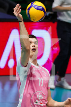 2023-03-26 - Lorenzo Sala (Valsa Group Modena)(Gas Sales Bluenergy Piacenza) In action during the match of Gara 3 quarter of final Playoff Scudetto SuperLega championship season 22/23 at Palapanini in Modena (Italy) on 26th of March 2023
 - PLAY OFF - VALSA GROUP MODENA VS GAS SALES BLUENERGY PIACENZA - SUPERLEAGUE SERIE A - VOLLEYBALL