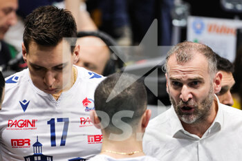 2023-03-26 - Yuri Romanò And  Massimo Botti (Valsa Group Modena)(Gas Sales Bluenergy Piacenza) In action during the match of Gara 3 quarter of final Playoff Scudetto SuperLega championship season 22/23 at Palapanini in Modena (Italy) on 26th of March 2023
 - PLAY OFF - VALSA GROUP MODENA VS GAS SALES BLUENERGY PIACENZA - SUPERLEAGUE SERIE A - VOLLEYBALL