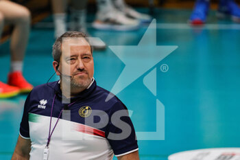 2023-03-26 - Second referee (Valsa Group Modena)(Gas Sales Bluenergy Piacenza) In action during the match of Gara 3 quarter of final Playoff Scudetto SuperLega championship season 22/23 at Palapanini in Modena (Italy) on 26th of March 2023
 - PLAY OFF - VALSA GROUP MODENA VS GAS SALES BLUENERGY PIACENZA - SUPERLEAGUE SERIE A - VOLLEYBALL