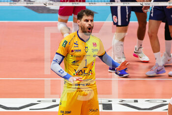 2023-03-26 - Mossa De Rezende Bruno (Valsa Group Modena)(Gas Sales Bluenergy Piacenza) In action during the match of Gara 3 quarter of final Playoff Scudetto SuperLega championship season 22/23 at Palapanini in Modena (Italy) on 26th of March 2023
 - PLAY OFF - VALSA GROUP MODENA VS GAS SALES BLUENERGY PIACENZA - SUPERLEAGUE SERIE A - VOLLEYBALL