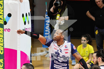 2023-03-26 - Yoandy Leal (Valsa Group Modena)(Gas Sales Bluenergy Piacenza) In action during the match of Gara 3 quarter of final Playoff Scudetto SuperLega championship season 22/23 at Palapanini in Modena (Italy) on 26th of March 2023
 - PLAY OFF - VALSA GROUP MODENA VS GAS SALES BLUENERGY PIACENZA - SUPERLEAGUE SERIE A - VOLLEYBALL