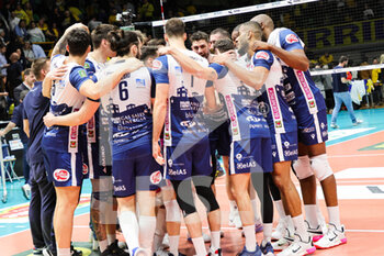 2023-03-26 - Team Piacenza (Valsa Group Modena)(Gas Sales Bluenergy Piacenza) In action during the match of Gara 3 quarter of final Playoff Scudetto SuperLega championship season 22/23 at Palapanini in Modena (Italy) on 26th of March 2023
 - PLAY OFF - VALSA GROUP MODENA VS GAS SALES BLUENERGY PIACENZA - SUPERLEAGUE SERIE A - VOLLEYBALL