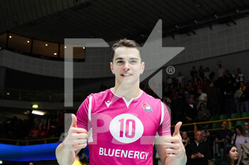 2023-03-26 - Leonardo Scanferla(Valsa Group Modena)(Gas Sales Bluenergy Piacenza) In action during the match of Gara 3 quarter of final Playoff Scudetto SuperLega championship season 22/23 at Palapanini in Modena (Italy) on 26th of March 2023
 - PLAY OFF - VALSA GROUP MODENA VS GAS SALES BLUENERGY PIACENZA - SUPERLEAGUE SERIE A - VOLLEYBALL