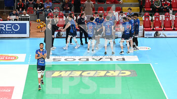 2023-04-13 - Allianz Milano players take to the volleyball court - PLAY OFF SEMIFINALS - CUCINE LUBE CIVITANOVA VS ALLIANZ MILANO - SUPERLEAGUE SERIE A - VOLLEYBALL