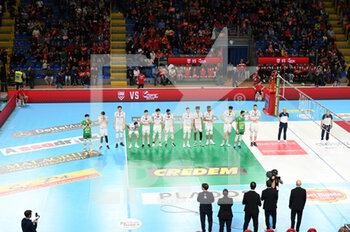 2023-04-19 - Allianz Milano players take to the volleyball court - PLAY OFF SEMIFINALS - CUCINE LUBE CIVITANOVA VS ALLIANZ MILANO - SUPERLEAGUE SERIE A - VOLLEYBALL