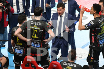 2023-04-19 - Time out of the Cucine Lube Civitanova team - PLAY OFF SEMIFINALS - CUCINE LUBE CIVITANOVA VS ALLIANZ MILANO - SUPERLEAGUE SERIE A - VOLLEYBALL