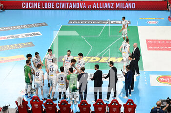 2023-04-25 - Allianz Milano players take to the volleyball court - PLAY OFF SEMIFINALS - CUCINE LUBE CIVITANOVA VS ALLIANZ MILANO - SUPERLEAGUE SERIE A - VOLLEYBALL