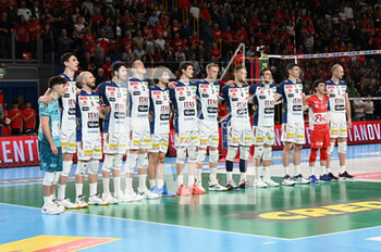 2023-05-04 - Itas Trentino players take to the volleyball court - PLAY OFF - FINAL - CUCINE LUBE CIVITANOVA VS ITAS TRENTINO - SUPERLEAGUE SERIE A - VOLLEYBALL