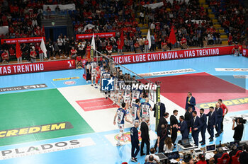 2023-05-10 - Cucine Lube Civitanova and Itas Trentino players take to the volleyball court - PLAY OFF - FINAL - CUCINE LUBE CIVITANOVA VS ITAS TRENTINO - SUPERLEAGUE SERIE A - VOLLEYBALL