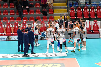 2023-11-15 - Farmitalia Catania's players take to the volleyball court - CUCINE LUBE CIVITANOVA VS FARMITALIA CATANIA - SUPERLEAGUE SERIE A - VOLLEYBALL