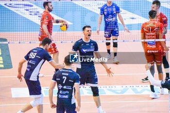 2023-12-08 - Nedeljkovic Aleksandar exultation (Cisterna Volley) - CISTERNA VOLLEY VS CUCINE LUBE CIVITANOVA - SUPERLEAGUE SERIE A - VOLLEYBALL
