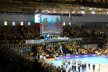 2023-12-26 - Choreography by the Valsa Group Modena fans, Palapanini Modena - VALSA GROUP MODENA VS GAS SALES BLUENERGY PIACENZA - SUPERLEAGUE SERIE A - VOLLEYBALL