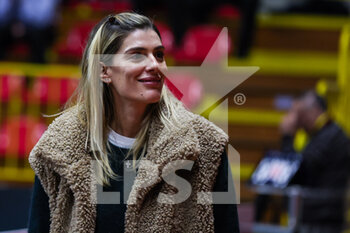 2023-02-01 - Francesca Piccinini Vice-President of UYBA Unet E-Work Busto Arsizio looks on during CEV Cup women 2022/23 volleyball match between UYBA Unet E-Work Busto Arsizio and THY Istanbul at E-Work Arena, Busto Arsizio, Italy on February 01, 2023 - E-WORK BUSTO ARSIZIO VS THY ISTANBUL - CEV CUP WOMEN - VOLLEYBALL