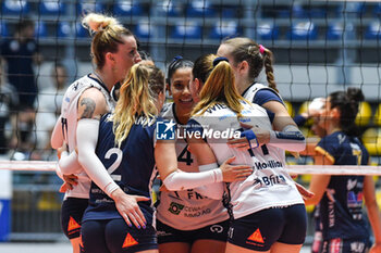 2023-11-14 - celebrates scoring during Volley CEV Champions League match between Reale Mutua Fener Chieri '76 and FKB Power Cats Dudingen Volley Freuen at PalaRuffini, Torino - REALE MUTUA FENERA CHIERI VS FKB POWER CATS DUDINGEN - CEV CUP WOMEN - VOLLEYBALL