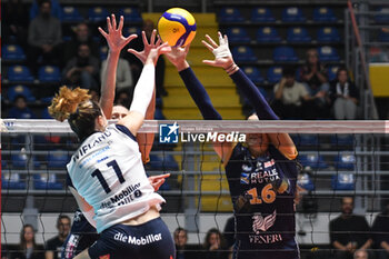2023-11-14 - Sarina Wieland of FKB Power Cats Dudingen Volley Freuen during Volley CEV Champions League match between Reale Mutua Fener Chieri '76 and FKB Power Cats Dudingen Volley Freuen at PalaRuffini, Torino - REALE MUTUA FENERA CHIERI VS FKB POWER CATS DUDINGEN - CEV CUP WOMEN - VOLLEYBALL