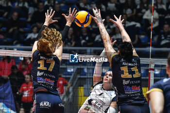 2023-11-14 - Leonie Fluhmann of FKB Power Cats Dudingen Volley Freuen during Volley CEV Champions League match between Reale Mutua Fener Chieri '76 and FKB Power Cats Dudingen Volley Freuen at PalaRuffini, Torino - REALE MUTUA FENERA CHIERI VS FKB POWER CATS DUDINGEN - CEV CUP WOMEN - VOLLEYBALL