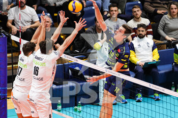 25/01/2023 - Lorenzo Sala attack the ball (Valsa Group Modena) - VALSA GROUP MODENA VS SVG LUNEBURG - CEV CUP - VOLLEY