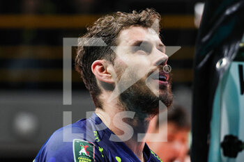 25/01/2023 - Bruno Mossa De Rezende told with the referee after the video check (Valsa Group Modena) - VALSA GROUP MODENA VS SVG LUNEBURG - CEV CUP - VOLLEY