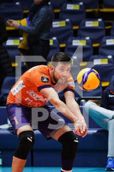 2023-02-15 - Primoz Mejal (Valsa Group Modena)(ACH Ljubljana) In action during the match of CEV Cup Volley Championship season 22/23 at Palapanini in Modena (Italy) - VALSA GROUP MODENA VS ACH LJUBLJANA - CEV CUP - VOLLEYBALL