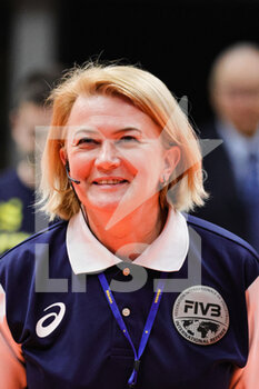 2023-02-15 - Second referee of the match (Valsa Group Modena)(ACH Ljubljana) In action during the match of CEV Cup Volley Championship season 22/23 at Palapanini in Modena (Italy) - VALSA GROUP MODENA VS ACH LJUBLJANA - CEV CUP - VOLLEYBALL
