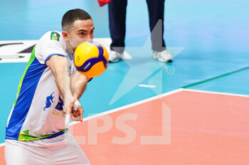 2023-03-29 - Salvatore Rossini (Valsa Group Modena)(Knack Roeselare) In action during the Final of the CEV Cup Men league season 22/23 at PalaPanini in Modena (Italy) on 29th of March 2023 - FINAL - VALSA GROUP MODENA VS KNACK ROESELARE - CEV CUP - VOLLEYBALL