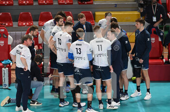 2023-01-25 - Time out of the Knack Roeselare team - CUCINE LUBE CIVITANOVA VS KNACK ROESELARE - CHAMPIONS LEAGUE MEN - VOLLEYBALL