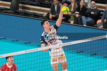 2023-11-23 - Alessandro Michieletto of ITAS Trentino Volley in action during the match between ITAS Trentino Volley and Odbojkarski Klub ACH Volley Ljubljana, Pool B CEV Men Volley Champions League 2023/2024 at Il T Quotidiano Arena on November 23, 2023, Trento, Italy. - ITAS TRENTINO VS ACH VOLLEY LJUBLJANA - CHAMPIONS LEAGUE MEN - VOLLEYBALL