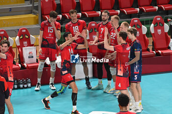 2023-12-21 - Vk Lvi Praha's players take to the volleyball court - CUCINE LUBE CIVITANOVA VS VK LVI PRAHA - CHAMPIONS LEAGUE MEN - VOLLEYBALL