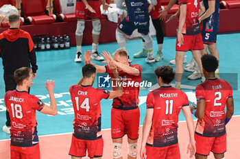 2023-12-21 - Vk Lvi Praha's players take to the volleyball court - CUCINE LUBE CIVITANOVA VS VK LVI PRAHA - CHAMPIONS LEAGUE MEN - VOLLEYBALL