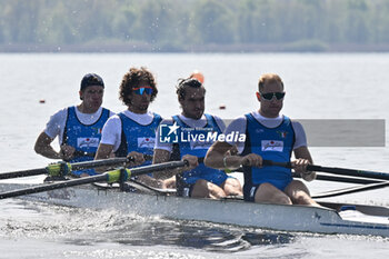 2024-04-12 - Men's Four: Matteo Lodo - Giovanni Abagnale - Giuseppe Vicino - Nicholas Kohl (ITA) - WORLD ROWING CUP - ROWING - OTHER SPORTS