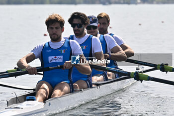 2024-04-12 - Men's Four: Nunzio Di Colandrea - Riccardo Peretti - Davide Verita' - Alessandro Bonamoneta (ITA) - WORLD ROWING CUP - ROWING - OTHER SPORTS